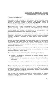 Requisitos Sanitarios para Alimentos y Bebidas de Consumo Humano