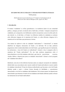 Estados Multiculturales y Ciudadanos Interculturales - Will Kymlicka