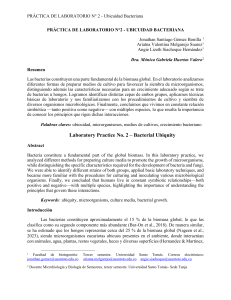 Ubicuidad Bacteriana: Pr&aacute;ctica de Laboratorio de Microbiolog&iacute;a