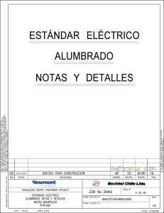 Est&aacute;ndar El&eacute;ctrico de Alumbrado: Notas y Detalles para Proyectos