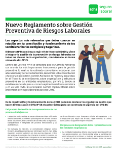Nuevo Reglamento Gesti&oacute;n Preventiva Riesgos Laborales CPHS