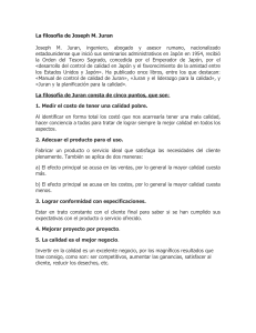 Filosof&iacute;as de Calidad: Juran y Crosby | Administraci&oacute;n Empresarial