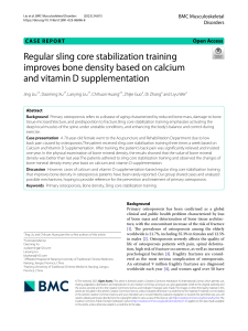 Sling Training for Osteoporosis: A Case Report