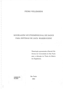 Modelado Multidimensional de Datos: Disertaci&oacute;n Data Warehousing