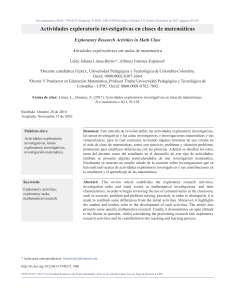 Actividades exploratorio investigativas en matemáticas: roles y contribuciones