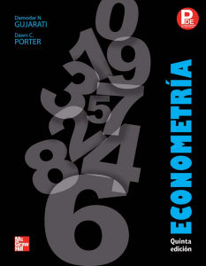 Econometr&iacute;a Quinta Edici&oacute;n: Gujarati & Porter - An&aacute;lisis de Regresi&oacute;n