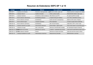 Resumen Est&aacute;ndares SSPC-SP 1-15: Preparaci&oacute;n de Superficies