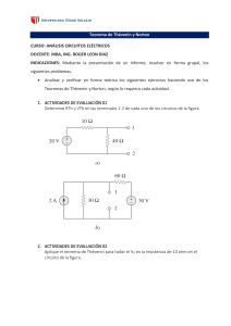 Teorema de Th&eacute;venin y Norton: Problemas de Circuitos El&eacute;ctricos