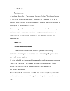 Impacto de las TIC en Desarrollo Cognitivo y Social de Universitarios