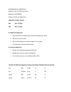 Exploraci&oacute;n de Laberintos: An&aacute;lisis de Algoritmos BFS y DFS