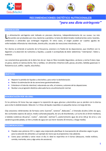 Dieta Astringente: Gu&iacute;a Nutricional para Diarrea