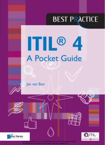 ITIL4 pocket guide