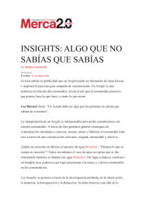 Insights en Publicidad: Conecta con tu Consumidor