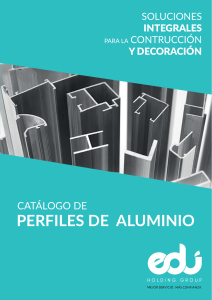 Catalogo de aluminio EDU HOLDING GROUP