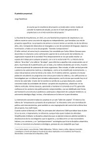 El p&eacute;ndulo proyectual: Ense&ntilde;anza de la arquitectura y evoluci&oacute;n de los talleres