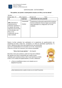Gu&iacute;a de Religi&oacute;n 8&ordm; B&aacute;sico: Apadrinamiento, Amor y Espiritualidad