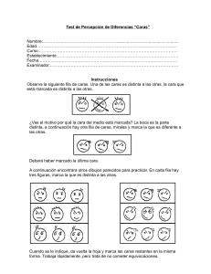 Test de Percepción de Diferencias Caras: Evaluación Cognitiva
