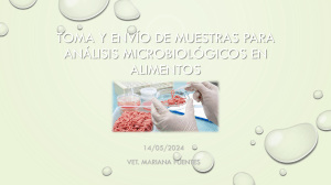 Gu&iacute;a de Toma y Env&iacute;o de Muestras para An&aacute;lisis Microbiol&oacute;gicos en Alimentos