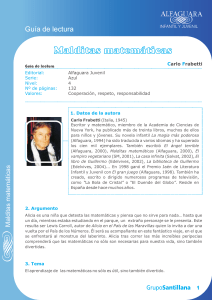 Gu&iacute;a de lectura: Malditas matem&aacute;ticas de Carlo Frabetti | Alfaguara Juvenil