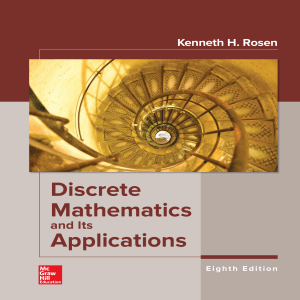 Discrete Mathematics and Its Applications - Eighth Edition by Rosen