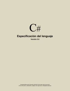 Especificaci&oacute;n del Lenguaje C# 5.0