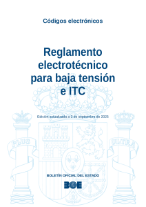 Reglamento Electrot&eacute;cnico Baja Tensi&oacute;n e ITC (Espa&ntilde;a)