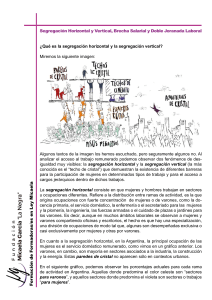 Segregaci&oacute;n Horizontal y Vertical, Brecha Salarial y Doble Jornada Laboral