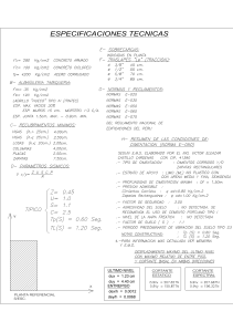 Especificaciones Técnicas de Ingeniería Estructural y Sísmica