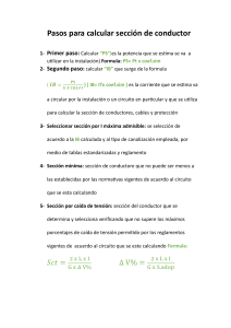 Cálculo de Sección de Conductor: Pasos y Fórmulas Esenciales