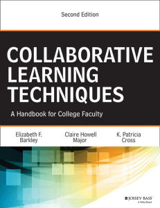 Collaborative Learning Techniques: A Handbook for College Faculty
