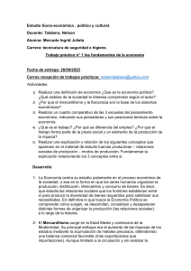 Fundamentos de la Econom&iacute;a: Trabajo Pr&aacute;ctico sobre Escuelas y Conceptos