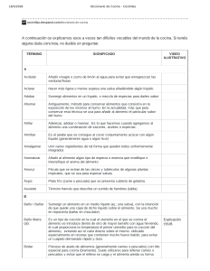 Diccionario de Cocina: T&eacute;rminos Culinarios Esenciales - Cocinillas