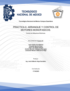 Arranque y Control de Motores Monof&aacute;sicos: Pr&aacute;ctica de Ingenier&iacute;a El&eacute;ctrica