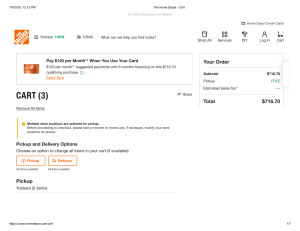 The Home Depot - Bristol Cart