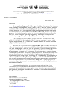 CEDAW Follow-up: Spain's Implementation of Violence Against Women Recommendations