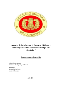 Apuntes de Estudio: San Mart&iacute;n, el Arquetipo y Libertador (1778-1850)