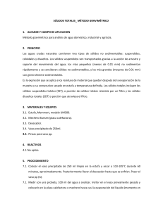 M&eacute;todos de An&aacute;lisis de Agua: S&oacute;lidos, Conductividad, pH y Ox&iacute;geno