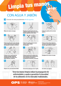 Limpia tus manos: Gu&iacute;a de higiene con agua y jab&oacute;n (40-60s)