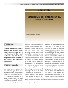 S&iacute;ndrome de Ca&iacute;das en Adultos Mayores: Factores, Prevenci&oacute;n y Tratamiento
