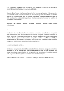 Canaries: Femmes, Sorcellerie & Rituels Multiculturels (XVIe-XVIIIe)