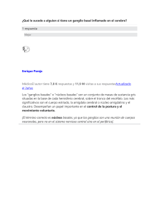¿Qué sucede con un ganglio basal inflamado? Explicación médica