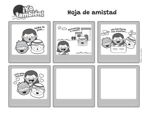 Hoja de Amistad: Biper y sus amigos - Actividad Infantil