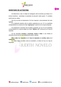Inventario de Autoestima Coopersmith para Estudiantes de Bachillerato