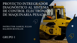 Proyecto de Diagn&oacute;stico del Sistema de Control Electr&oacute;nico de Maquinaria Pesada