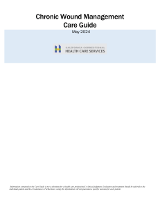 Chronic Wound Management Care Guide - May 2024