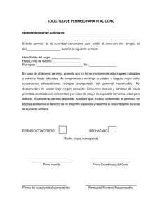 Formulario de Permiso para Ir al Coro: Humor y Relaciones