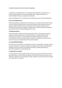Principios de La Derecha: Enfoque Pol&iacute;tico, Social y Econ&oacute;mico
