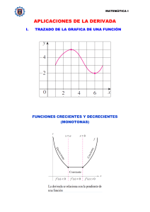 Aplicaciones de la Derivada: Ejercicios y Apuntes de Matem&aacute;ticas I