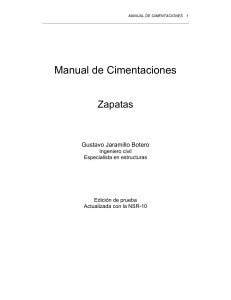 Manual de Cimentaciones: Diseño de Zapatas en Ingeniería Civil