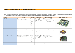 Ejercicio Componentes PC: Intel vs AMD